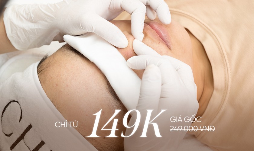 Chăm sóc da mụn chuyên sâu 17 bước chỉ từ 149K